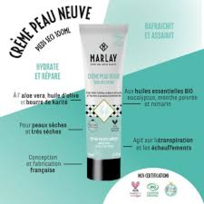 Crème Peau Neuve BIO 100ml - Hydrate et Rafraîchit  
